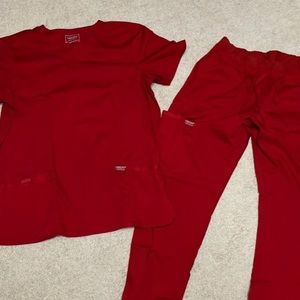 Red Cherokee Scrub Set